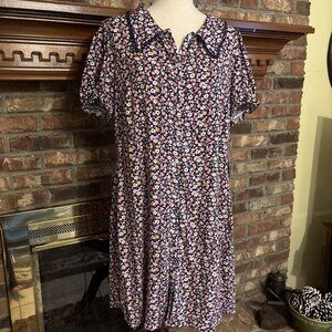 as u wish dress Floral Short Sleeve Size 2X NWT Tunic Or Dress